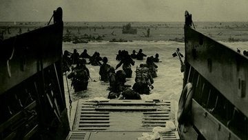 A photo of D-day deployment